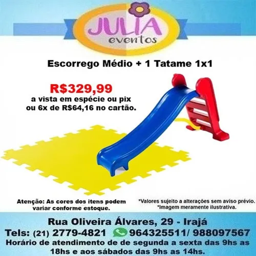 Escorregador Médio + 1 Tatame