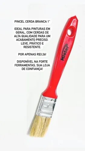 Pincel Cerdas Branca