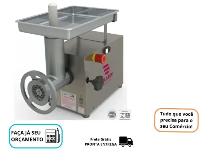 Moedor de carne Boca 10 Braesi Inox