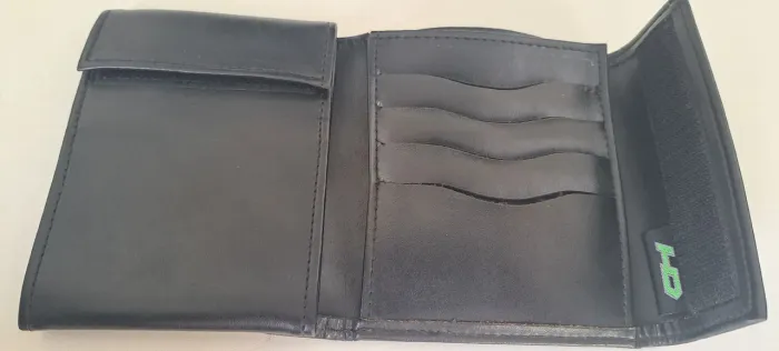 Carteira Masculina Couro Preta HD