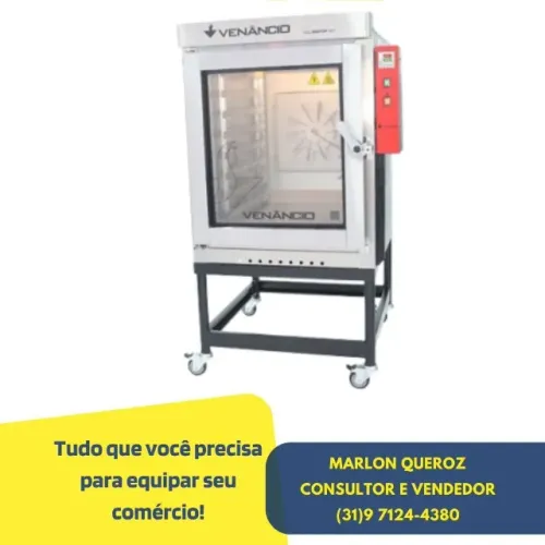 Forno Venâncio 8 Esteiras a Gás Novo