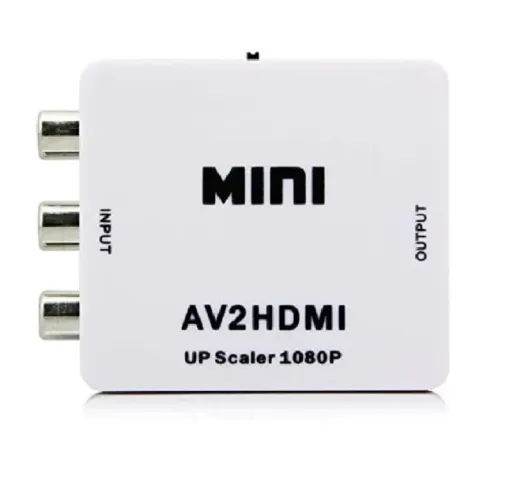 Mini Conversor Adaptador Rca Para Hdmi 720p Ou 1080p - AV2HDMI