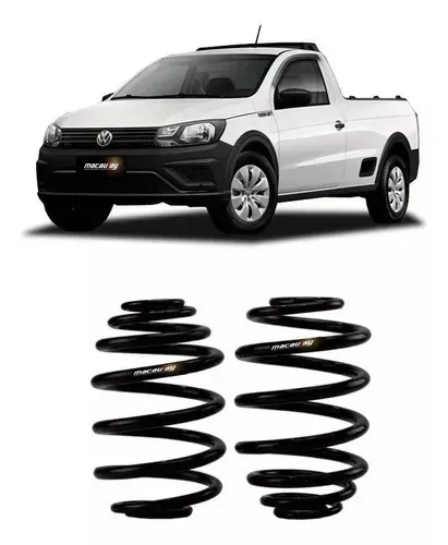 Par de Molas Convencionais Traseiras - Vw Saveiro Robust 2017 a 2025