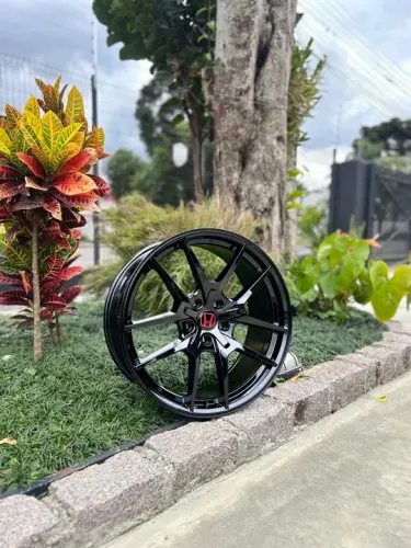Jogo de Rodas Honda Civic TYPE R Preto Brilhante 5x114 - 19x8,5 Offset 45