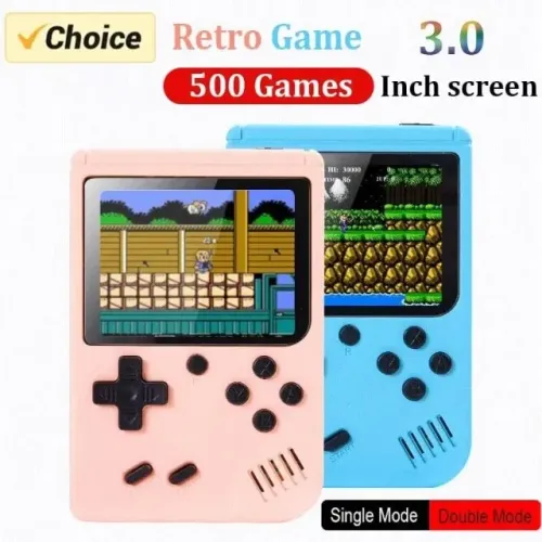 Mini Vídeo Game Retro com 500 jogos antigos
