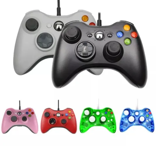 Controle Xbox 360 e PC com fio 