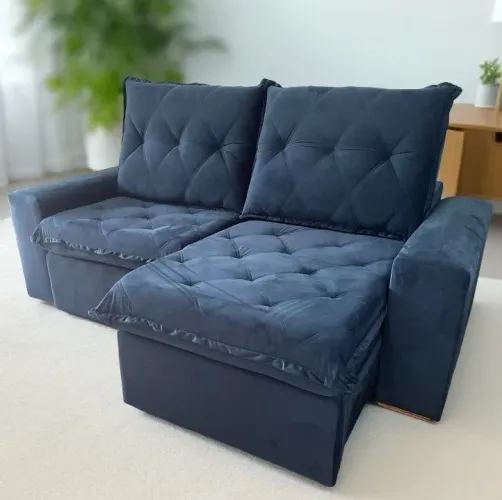 SOFÁ RETRÁTIL RECLINÁVEL PILLOW 20CM ESPUMA SOFT D28 !!! TOT21