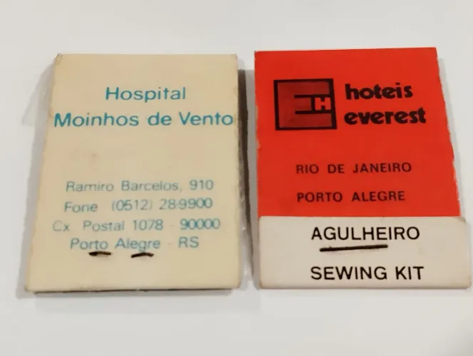 Kit de costura Agulheiro Promocional Hoteis Everest Moinhos de Ventos