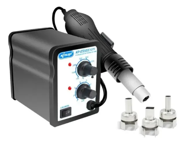 Estação de Retrabalho SMD Knup KP-ES503 - 720W, 220V, Soprador de Ar Quente