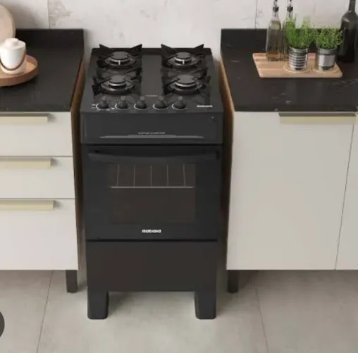 Fogão 4b Acendimento automático Preto