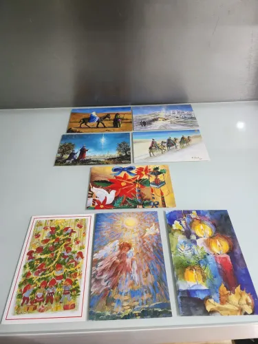 Kit 8 cartões de natal novos e vintage