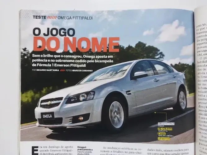 Revista Auto Esporte - Teste Omega Fittipaldi 2011 
