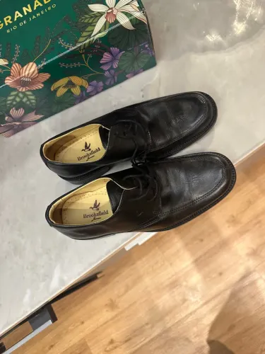 Sapato Brooksfield de Couro Preto