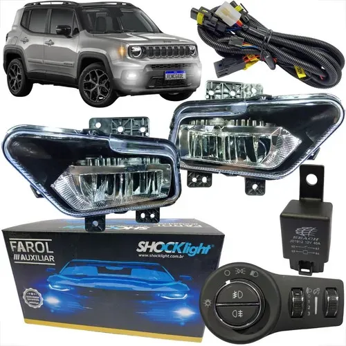 Kit Farol Milha Full Led Jeep Renegade 22 A 2025 Bt Mod Orig