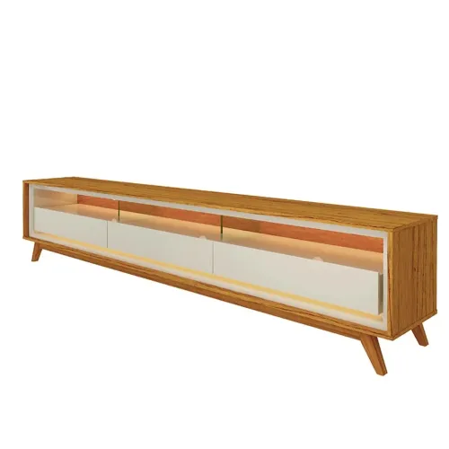 Rack para TV com 3 Gavetas e Iluminação LED rf54