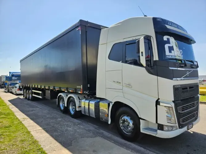 Volvo FH 460 6x2 Globetrotter Ano 21 Euro 5 mola teto alto + Sider Rodofort 28 plts 2024