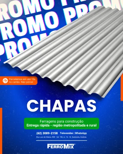Chapa Ondulada - Chapa para porta e portão - Entrega rápida e parcelado em 10x