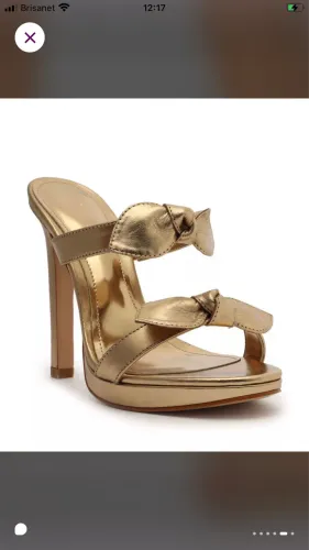 Sandália/tamanco dourado Schutz TAM 38