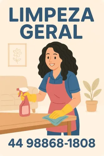 limpeza geral ,apartamento e escritorio