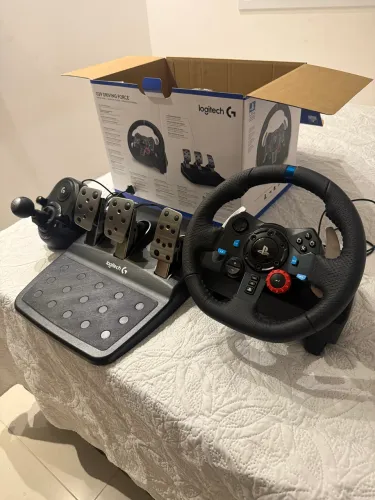 Volante Gamer G29 Driving Force Logitech Com Cambio Completo Preto