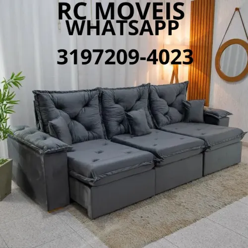 Sofá Londres 3 Módulos Retrátil e Reclinável - Conforto e Elegância