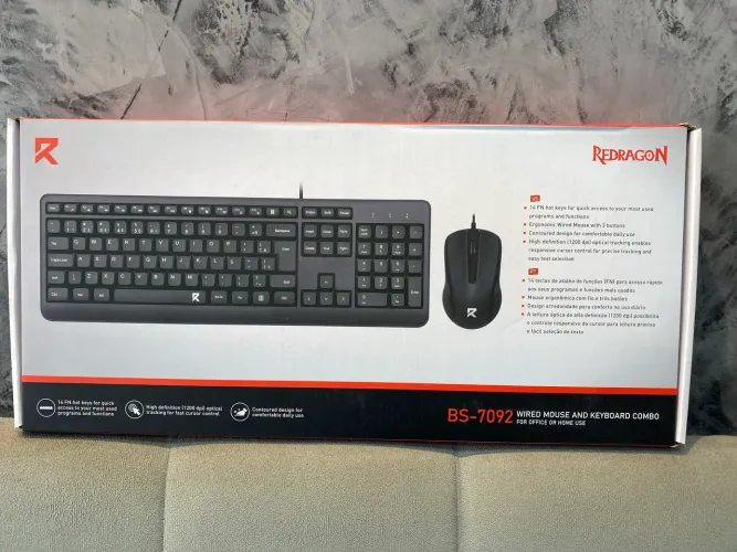 Kit Teclado e Mouse Redragon BS-7092
