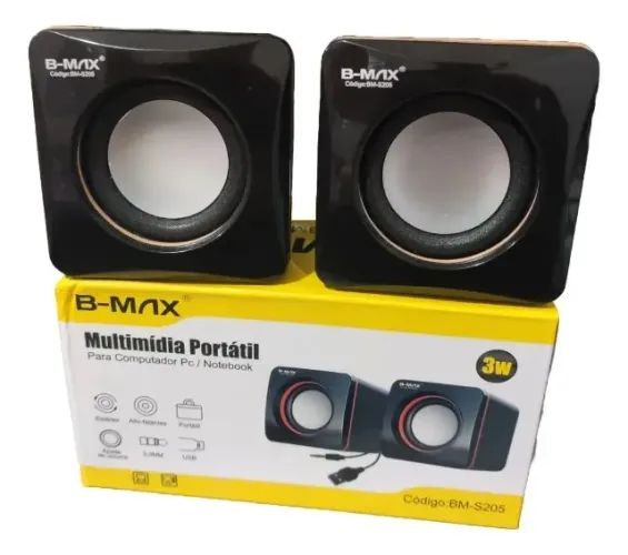 Caixa Caixinha Som Portatil Pc Notebook Tablet Mp4 Usb