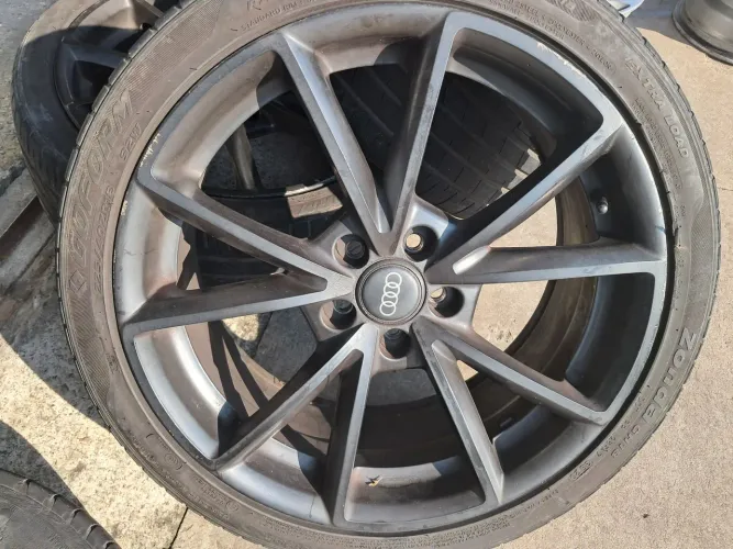 Rodas Audi Aro 18 grafite fosca 5x100 usadas