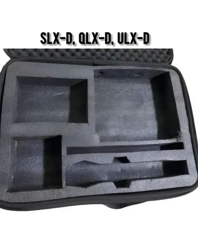 Case Luxo Maleta SHURE Microfone Sem Fio QLXD, ULX-D, SLXD