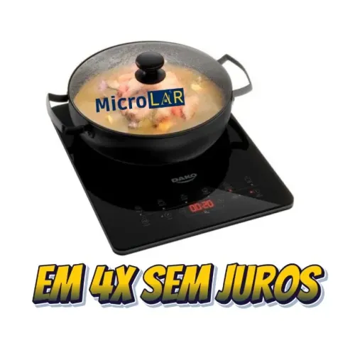 Fogão de Indução 1 Boca Dako 4x Sem Juros - 12 Meses de Garantia