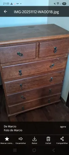 Cômoda em Imbuia 6 Gavetas