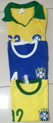 Camisas de Futebol Brasil - Tamanhos G.