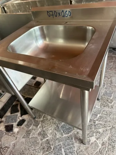 Bancadas em aço inox, pias em aço inox para cozinha industrial 