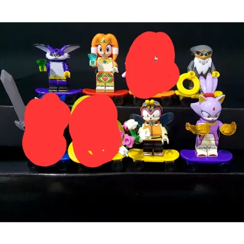 10 miniaturas Sonic - blocos de montar estilo lego