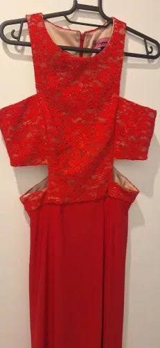Vestido longo festa vermelho Tam. M Importado