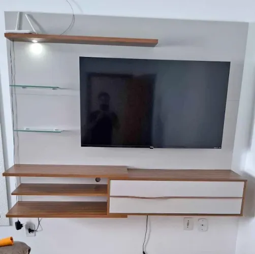 Painel Para Tv até 60 Polegadas Off White
