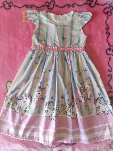 Vestido de festa Unicórnio Infantil