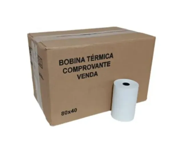 Bobina Térmica 80x40 Pdv Cupom Fiscal - Caixa COM 30 Unidades,