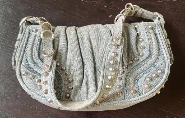Bolsa Jeans com Detalhes em Metal Zara