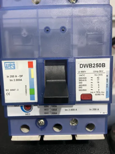 Disjuntor caixa moldada Weg DWB250B