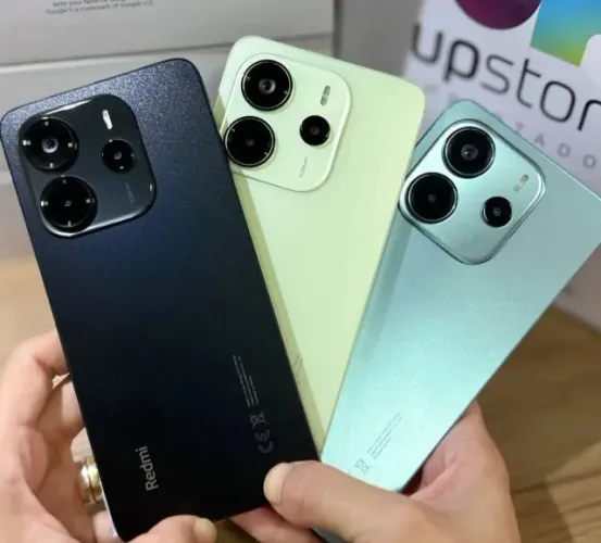 Xiaomi Redmi Note 14 256GB 08RAM Versao Global Lacrado Capa Pelicula Preto Verde Azul