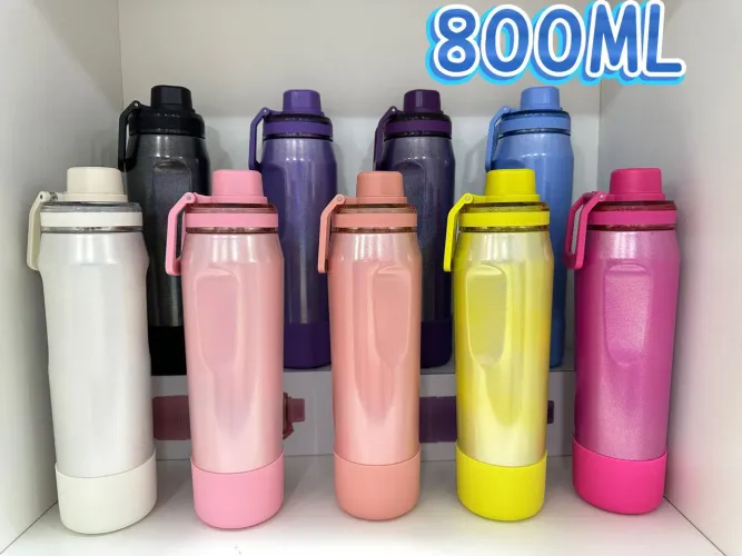 Garrafa Térmica Brilhosa 800ML ENTREGA GRÁTIS 