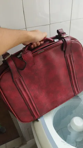 Mala pequena de couro Primicia anos 80 perfeito estado