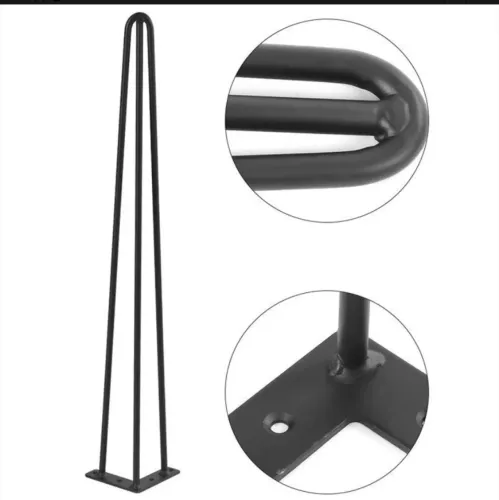 Pés de mesa base tripla 90 cm