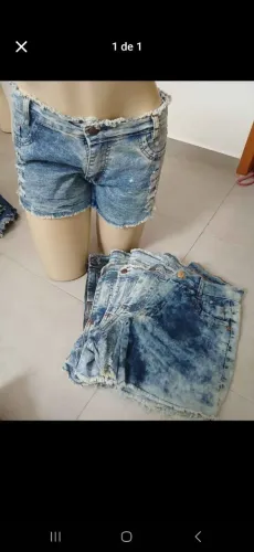Shorts Jeans Desfiados