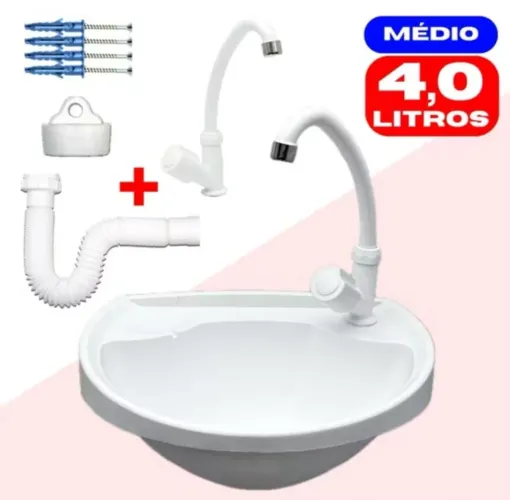 Kit lavatório e torneira