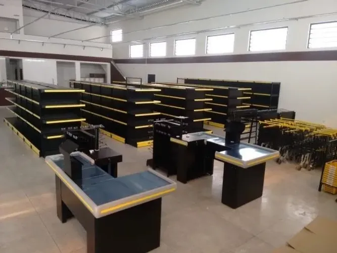  caixa de mercado  com porta palhete 