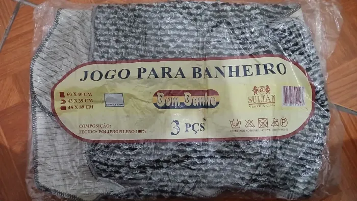 Jogo de Banheiro 3 Peças Sultan