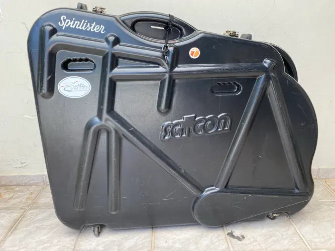 Mala Bike Scicon Aerotech Evlution X Tsa Rígido Com Rodinhas
