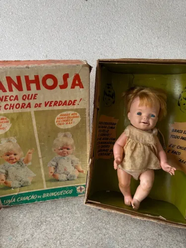 Boneca manhosa antiga da estrela anos 60